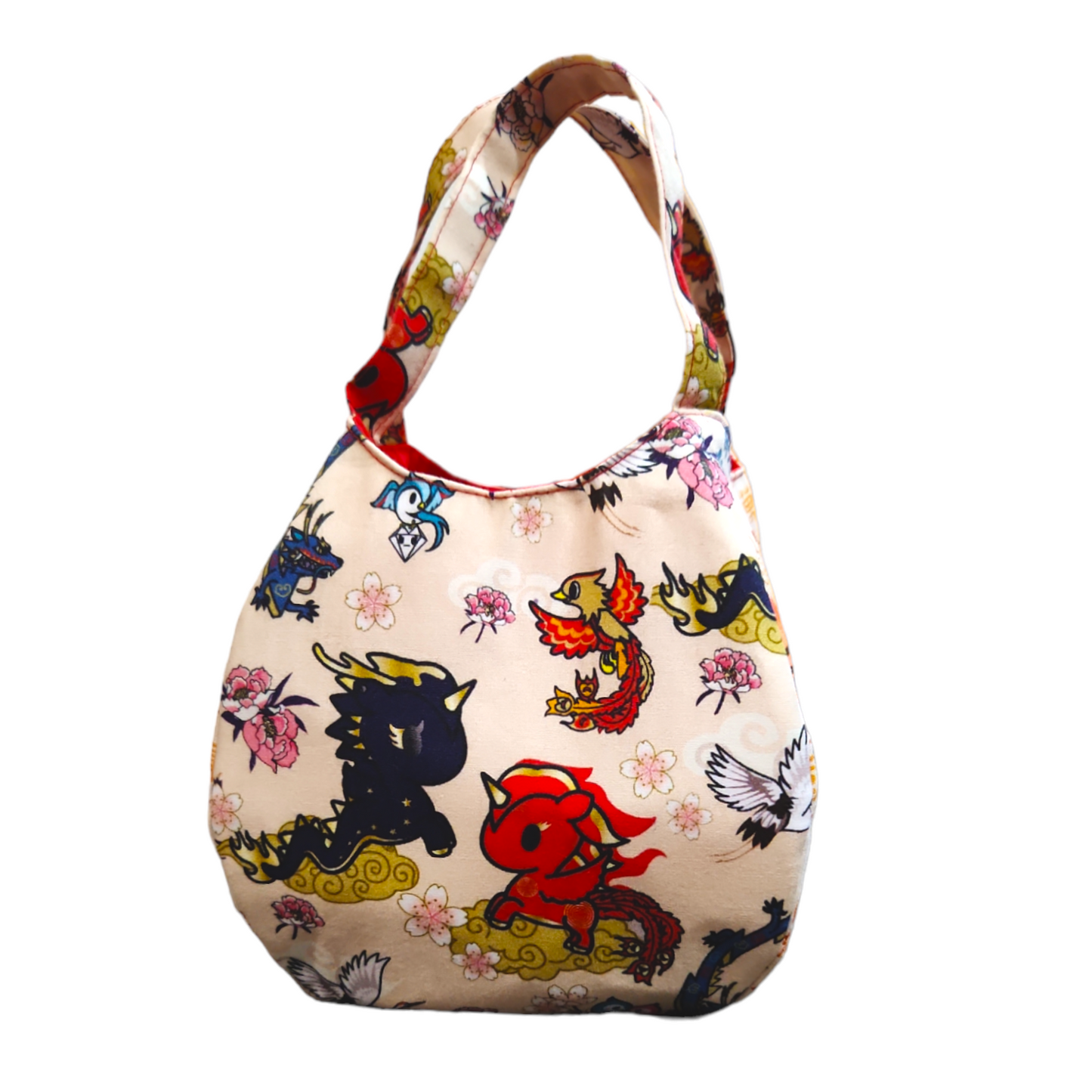Mandarin Orange Carrier | Orange Bag up to 8 Oranges | Chinese New Year Carrier | Orange Carrier Unicorn Design 31B34