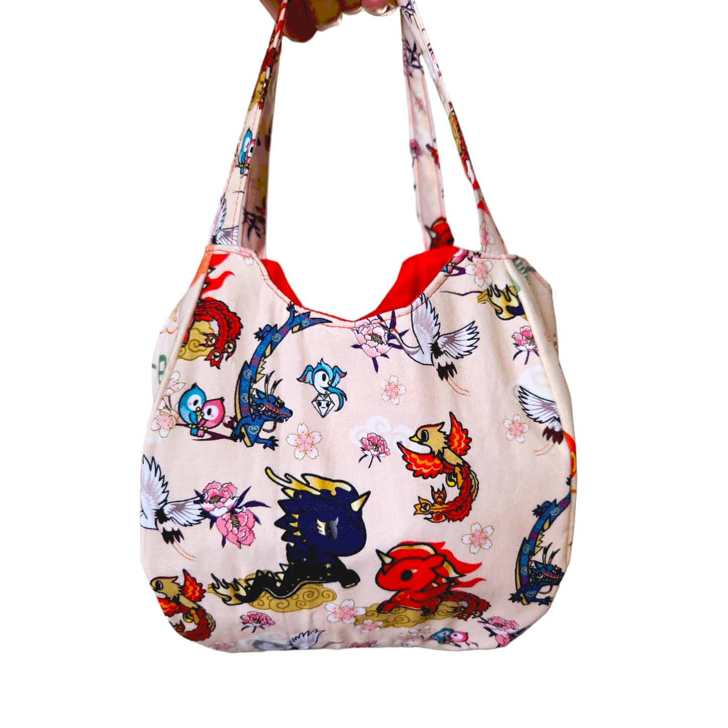 Mandarin Orange Carrier | Orange Bag up to 8 Oranges | Chinese New Year Carrier | Orange Carrier Unicorn Design 31B34