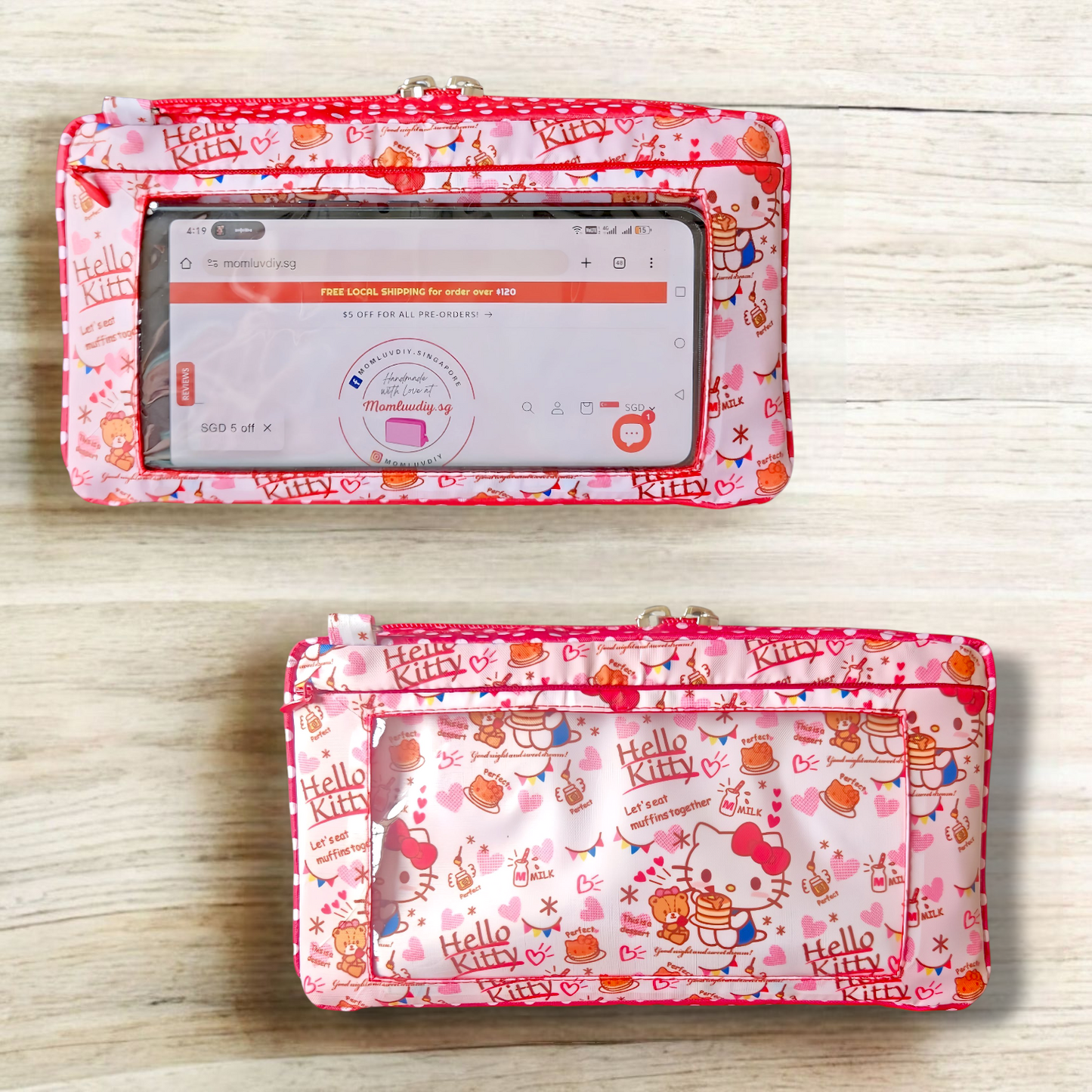 Smartphone Family Travel Pouch | Family Passport Organiser | Smartphone Organiser 3B15 (White HK)