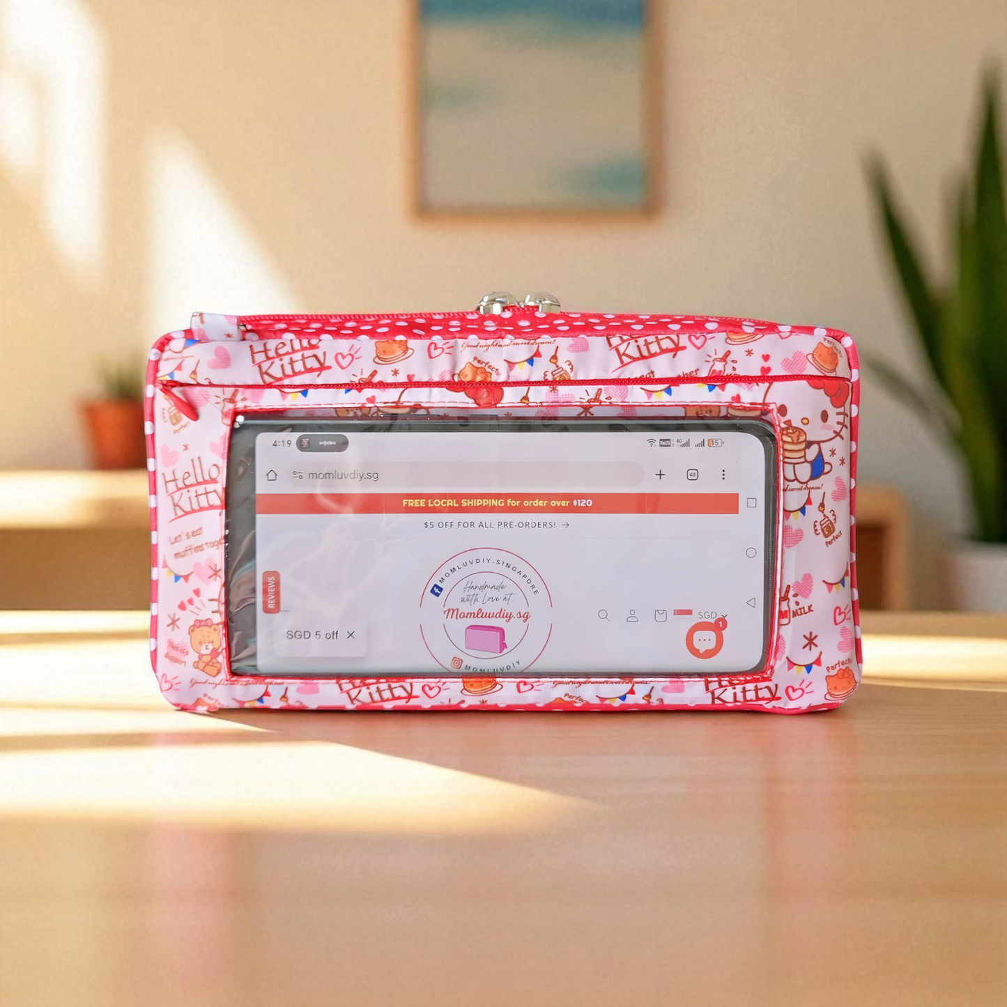 Smartphone Family Travel Pouch | Family Passport Organiser | Smartphone Organiser 3B15 (White HK)