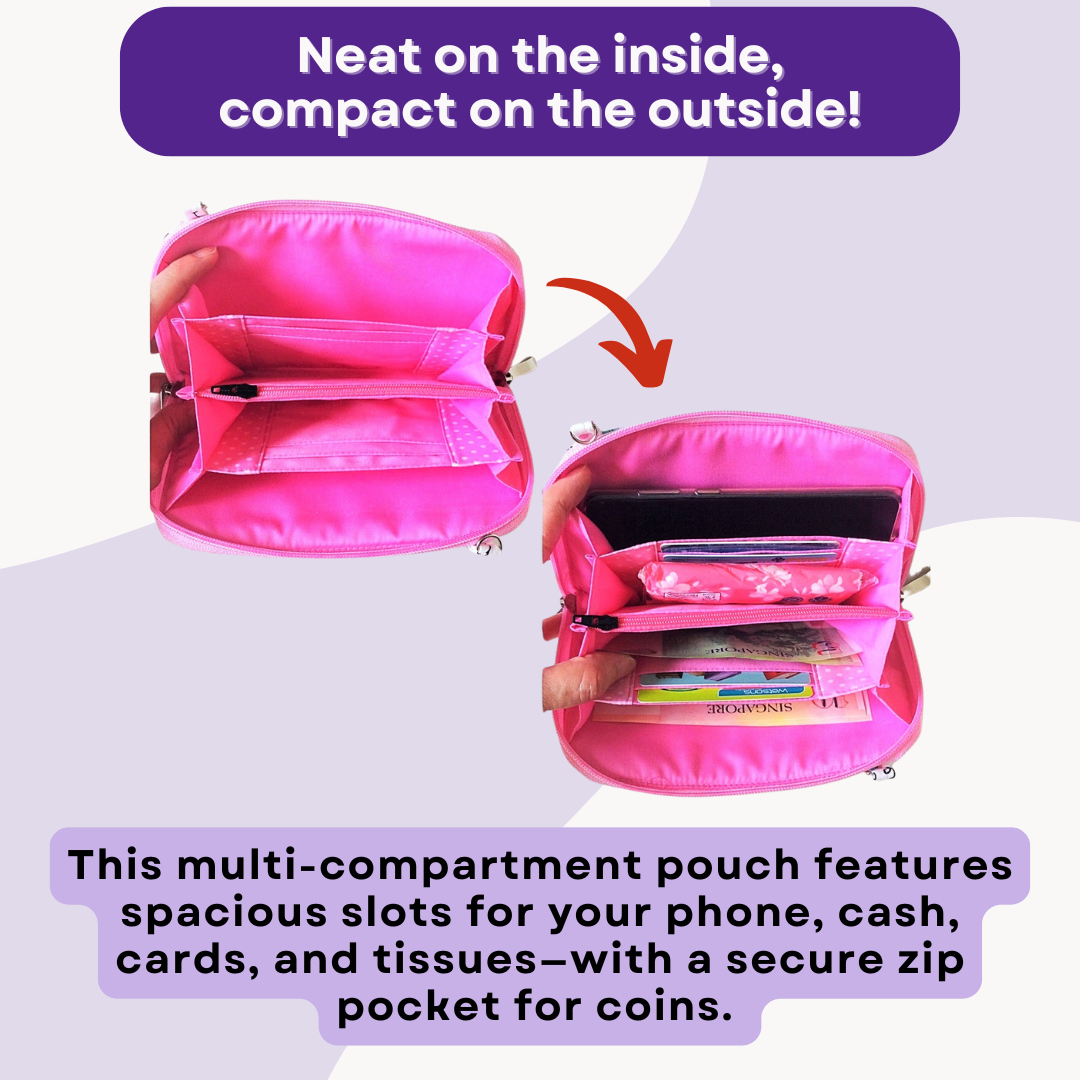 Handy Sling Wallet | Long Wallet | Sling Wallet | Functional Wallet | Handy Long Wallet Design 1B07