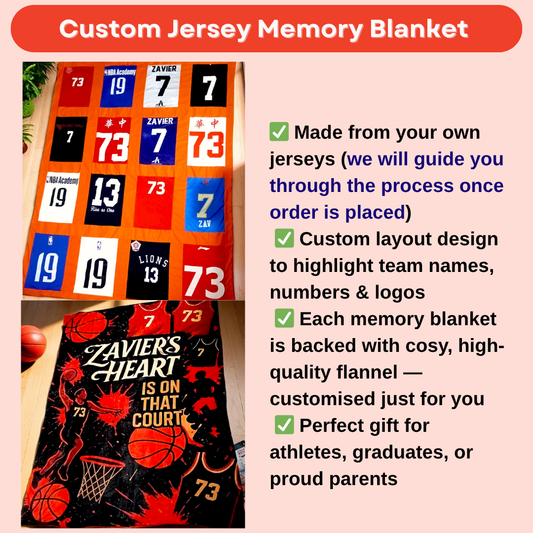 Custom Memory Blanket (Jersey Edition)