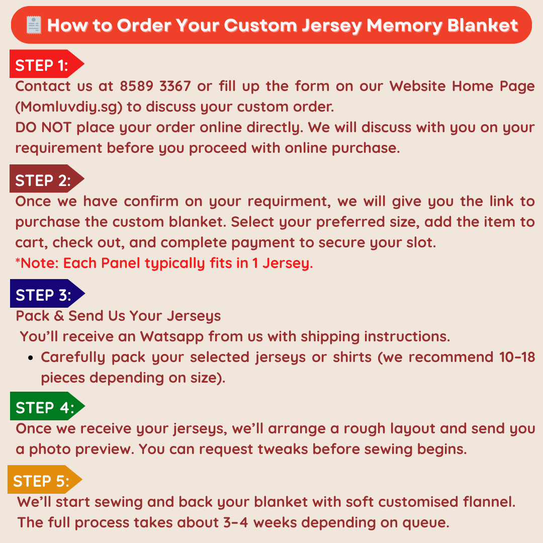 Custom Memory Blanket (Jersey Edition)