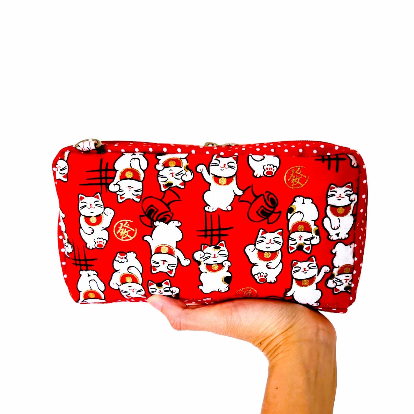 SPACIOUS Hong Bao Organizer | Ang Pao Wallet | Spacious Organizer 100 Red Packets | Spacious Fortune Cat Design 31B01