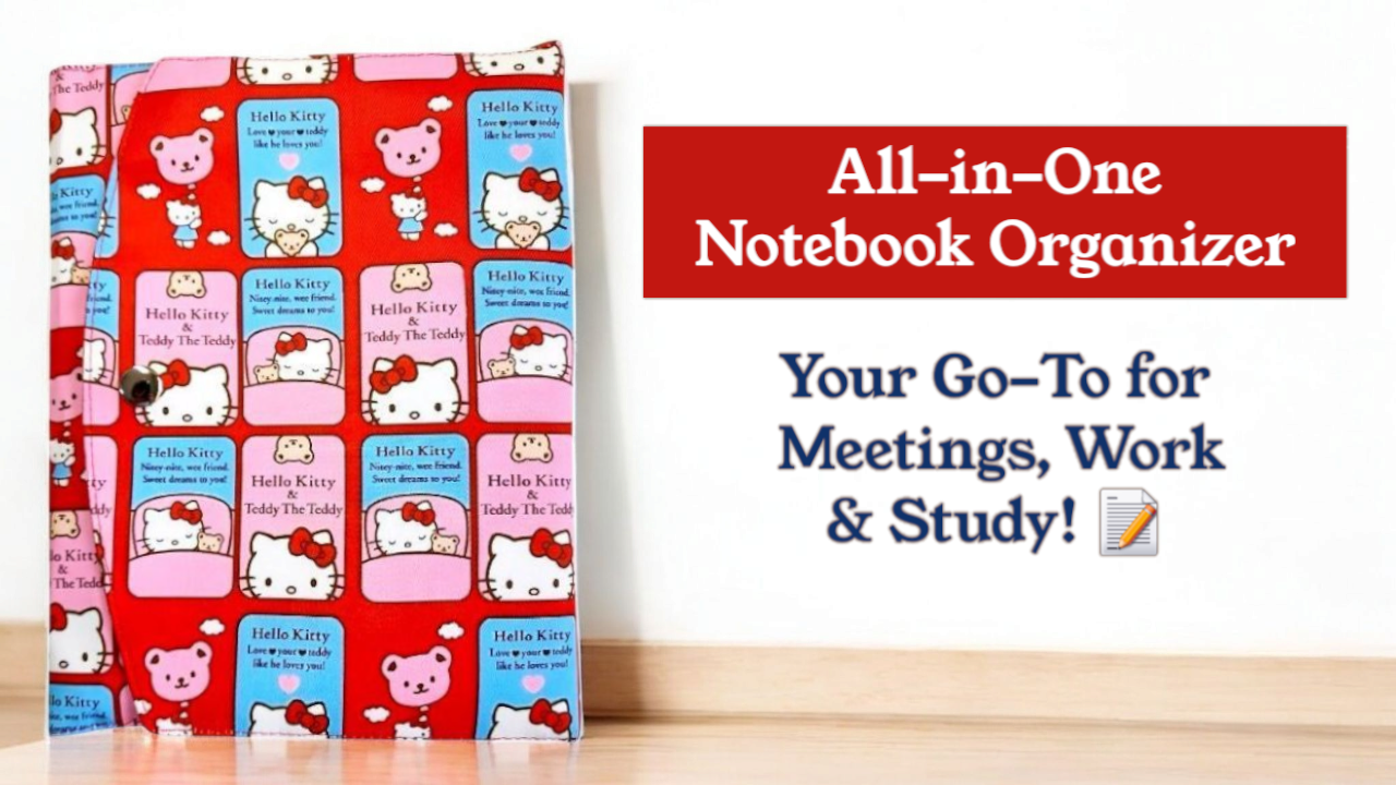 PREORDER for All-in-One Notebook Organizer | SELECT Your Preferred Fabric