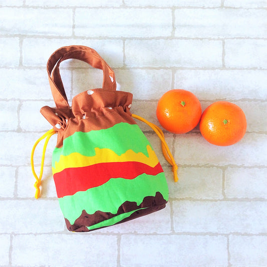 Mandarin Orange Carrier | Carrier for 4 Oranges | Chinese New Year Carrier | Orange Carrier Hamburger Design 21B39