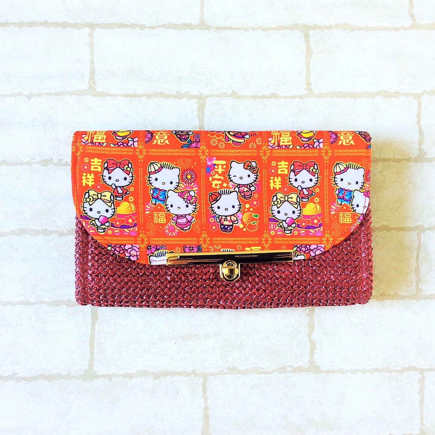 Elegant Sling Ang Bao Organizer with shoulder sling | Flap Pouch for Red Packets | Sling Organiser 40 Red Packets | Elegant Sling HK Design 22B26