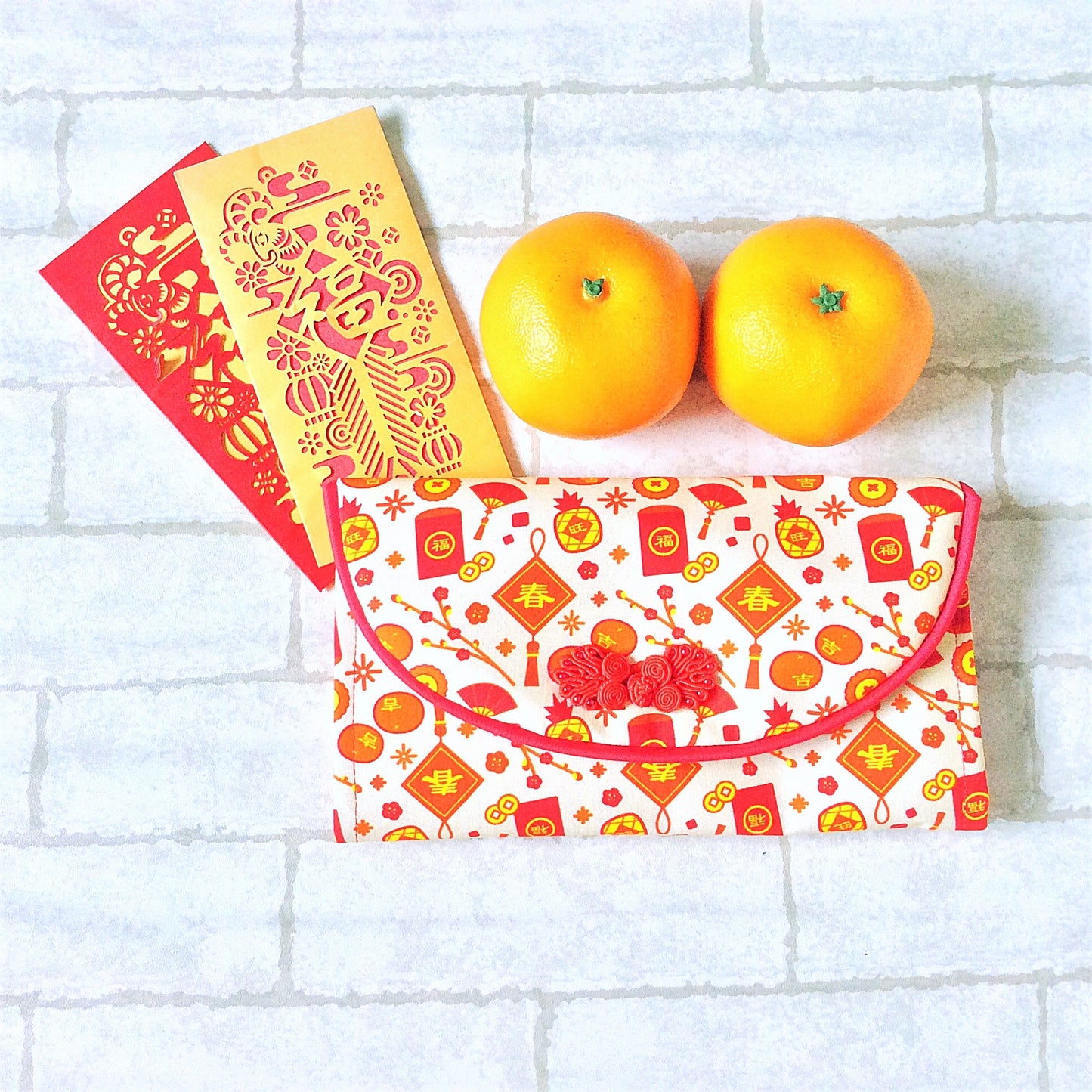 FLAP Ang Bao Organizer | Pouch for Red Packets | Flap Organiser 50 Red Packets | Flap CNY Design 23B02