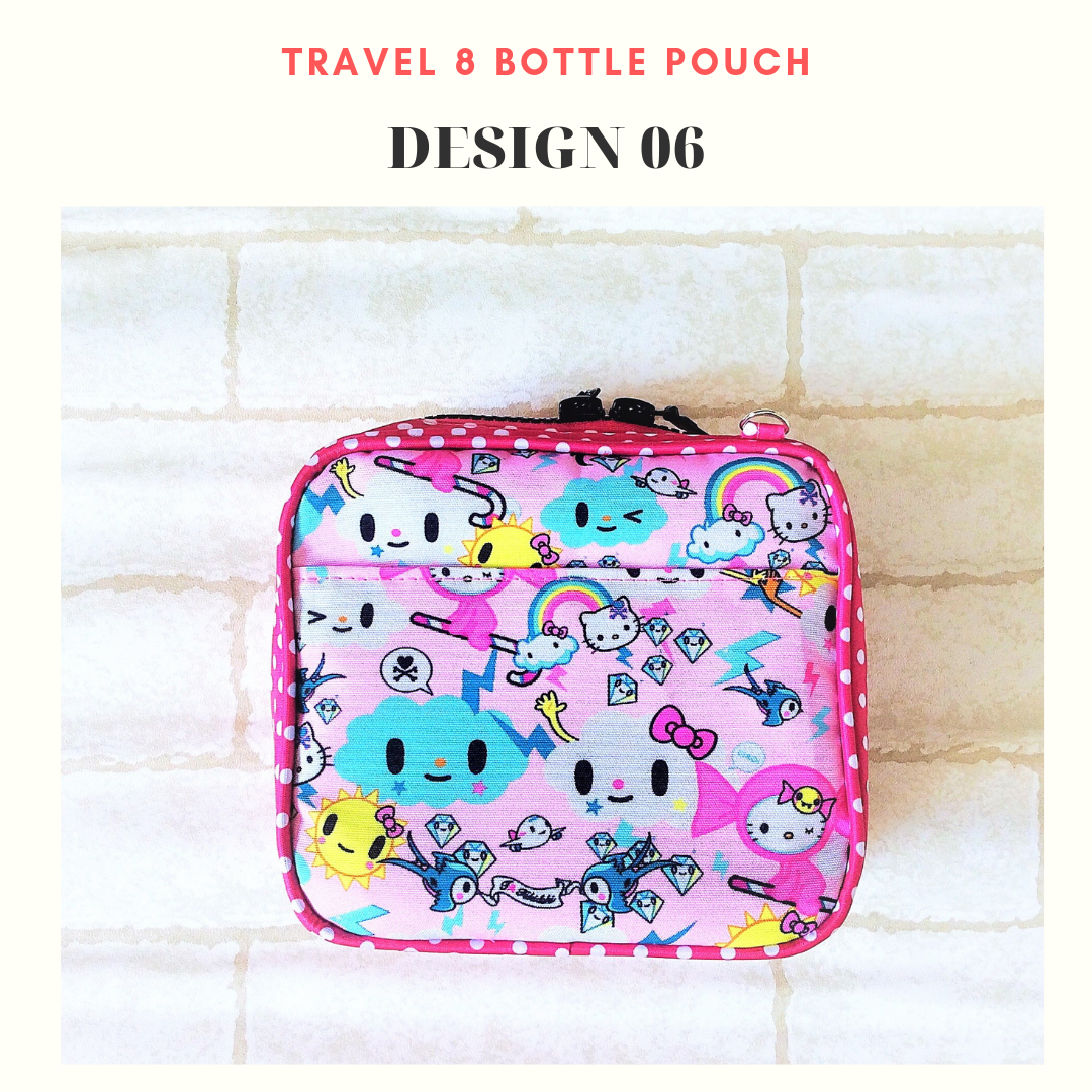 Essential Oil Bottle Travel Pouch | 8 Bottle Essential Oil Pouch | 12 Bottle Essential Oil Pouch | TKDK Design 06