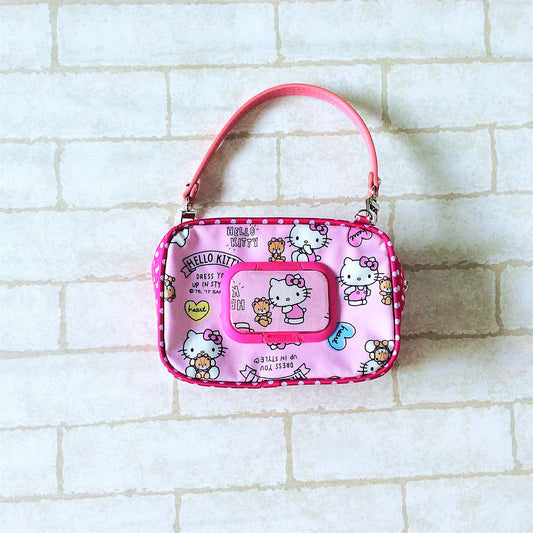 ROOMY WET AND DRY Pocket Tissue cum Cosmetic Pouch | WET AND DRY Pocket Tissue Pouch | Cosmetic Pocket Wet and Dry HK Design 8B09