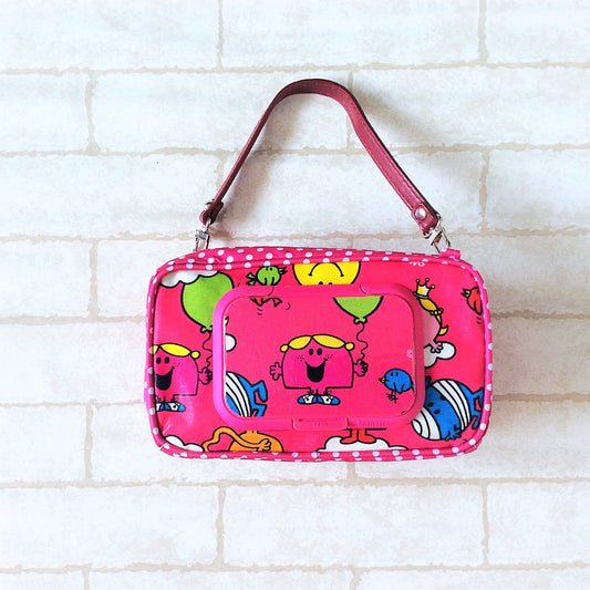 Kleenex WET AND DRY Tissue Holder | Kleenex Tissue 2in1 Pouch | Kleenex Wet and Dry Pink Little Missy Design 8B13