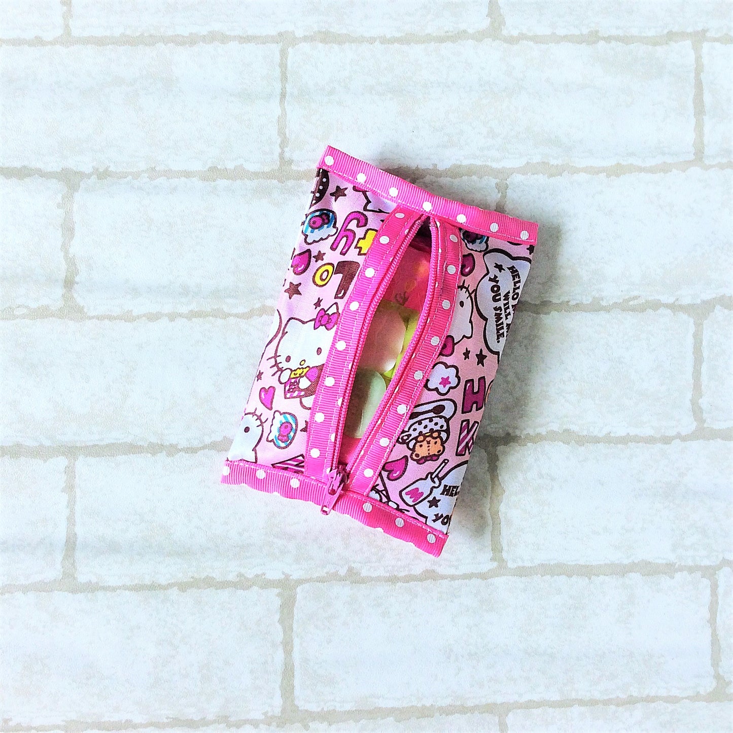 Waterproof 2 sided Wet and Dry Tissue Pouch (Pocket Size) | Pocket Tissue Pouch HK Design 9B01