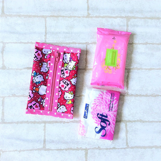 Waterproof 2 sided Wet and Dry Tissue Pouch (Pocket Size) | Pocket Tissue Pouch HK Design 9B02