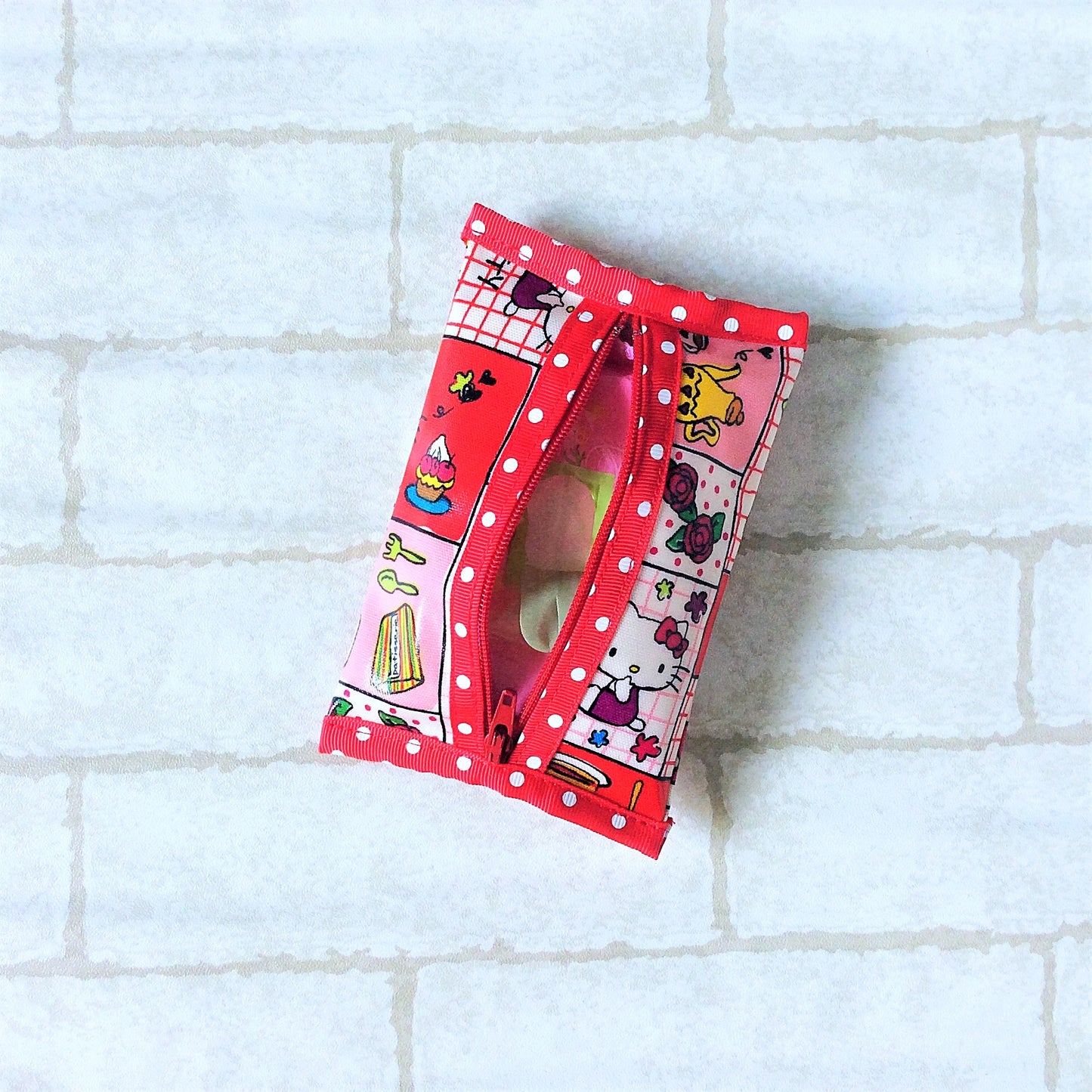 Waterproof 2 sided Wet and Dry Tissue Pouch (Pocket Size) | Pocket Tissue Pouch HK Design 9B04