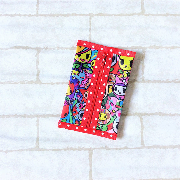 Waterproof 2 sided Wet and Dry Tissue Pouch (Pocket Size) | Pocket Tissue Pouch TKDK Design 9B06