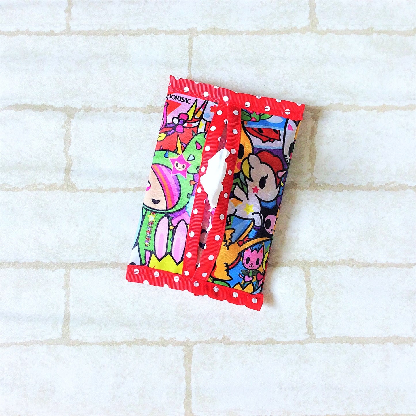 Waterproof 2 sided Wet and Dry Tissue Pouch (Pocket Size) | Pocket Tissue Pouch TKDK Design 9B06
