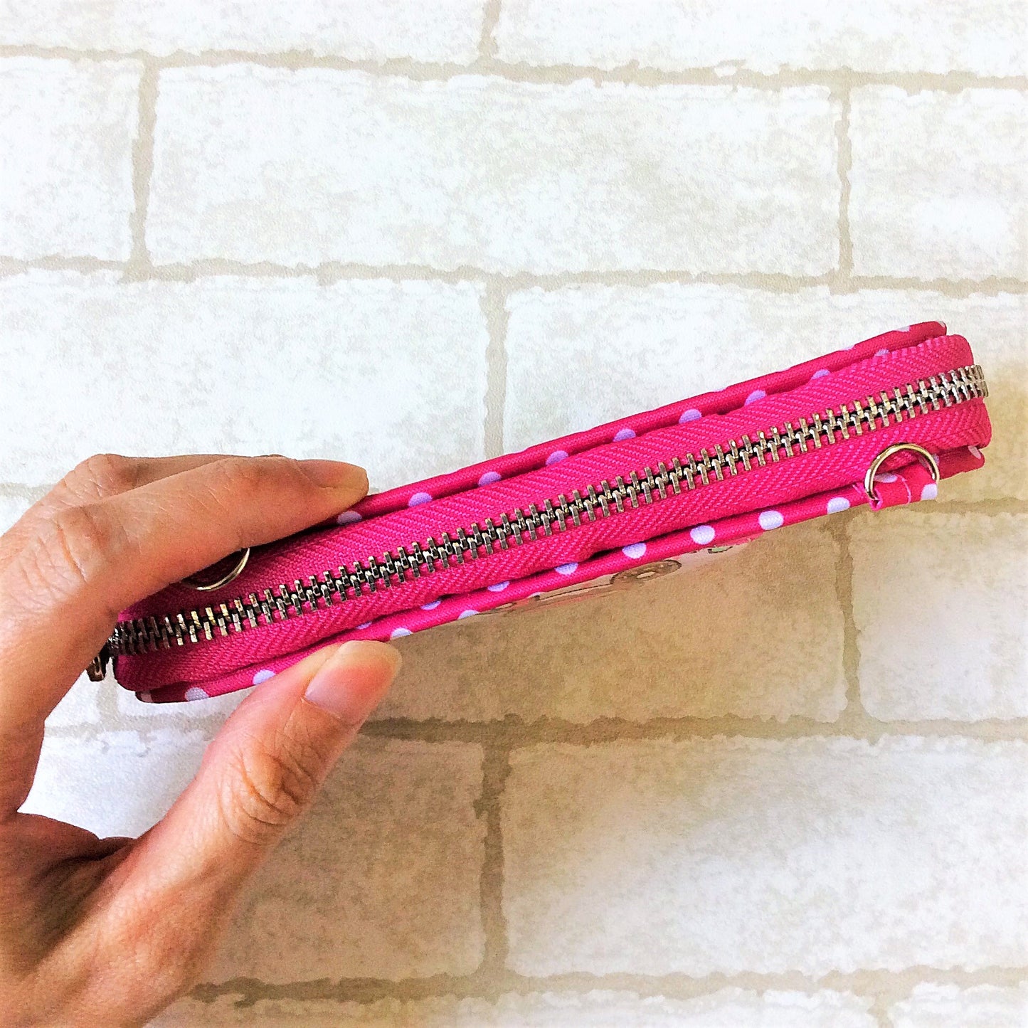 SLIM WET AND DRY Pocket Tissue Wallet Pouch | WET AND DRY Pocket Tissue Pouch | SLIM Pocket Wet and Dry Pink Ballerina Design 8B02
