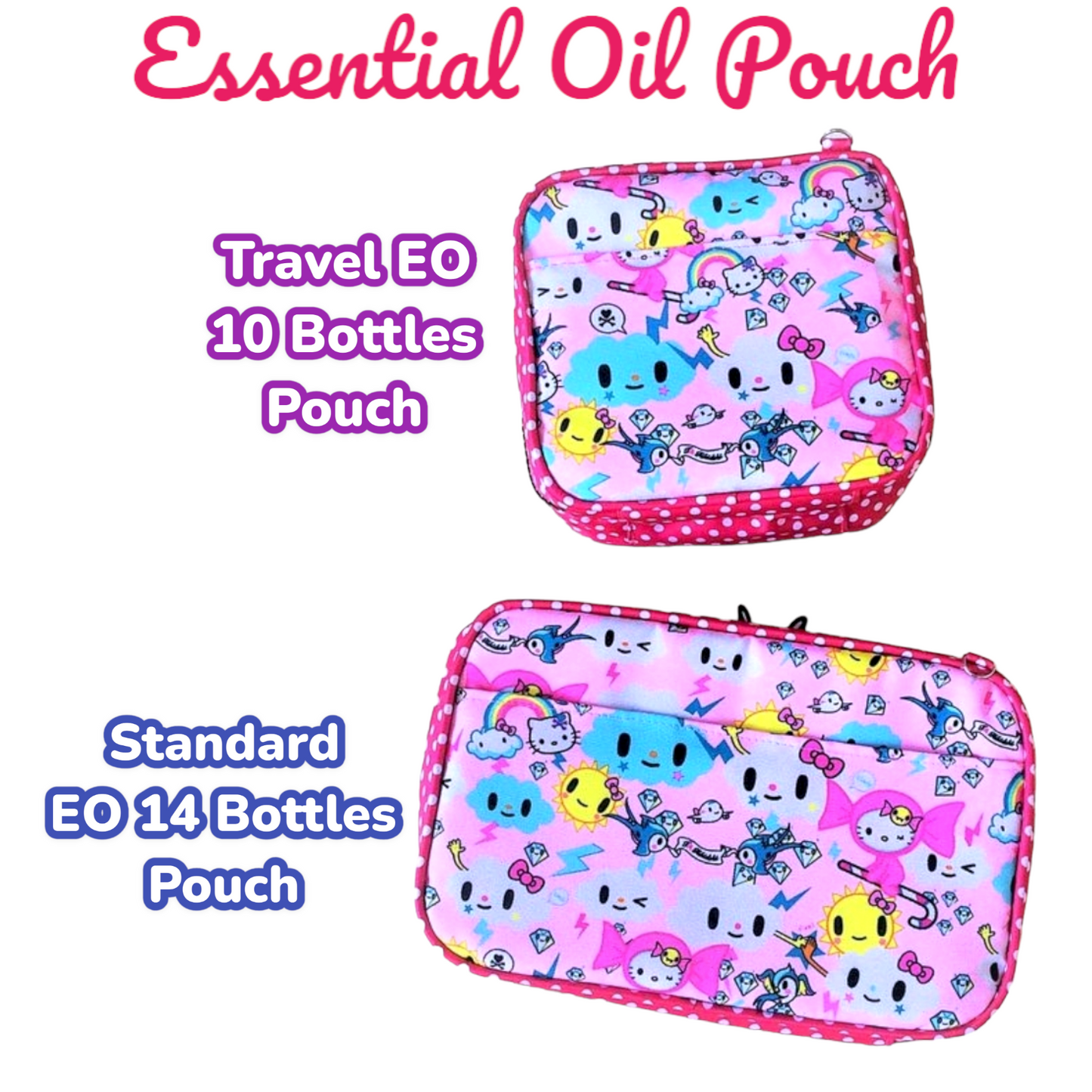 Essential Oil Bottle Travel Pouch | 8 Bottle Essential Oil Pouch | 12 Bottle Essential Oil Pouch | TKDK Design 06