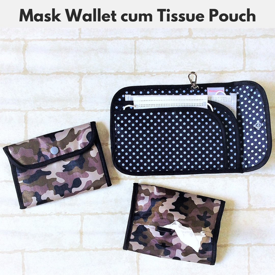 MASK WALLET cum TISSUE POUCH