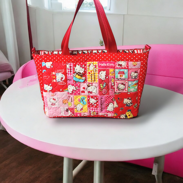 REVERSIBLE Bag for CNY | CNY Bag to put Red Packet Organizers | Reversible Bag Patchwork HK Design R001