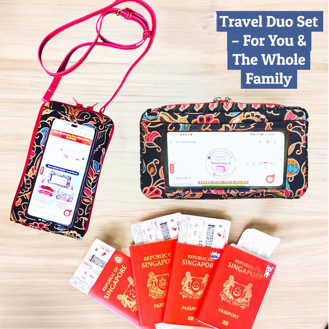 Everyday Swipe Travel Pouch | Smartphone Sling 1B01 (Batik Black)