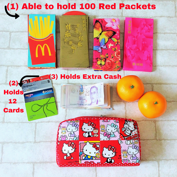 PREORDER for SPACIOUS Organizer 100 Red Packets | SELECT Your Preferred Fabric