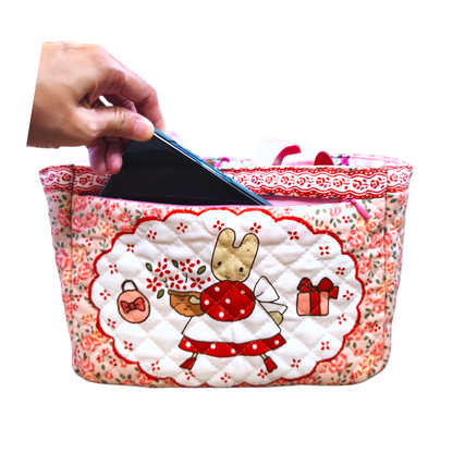 REVERSIBLE Bag A5 Size | Reversible Bag A5 Size Bunny Design R005