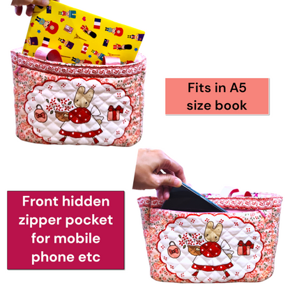 REVERSIBLE Bag A5 Size | Reversible Bag A5 Size Bunny Design R005