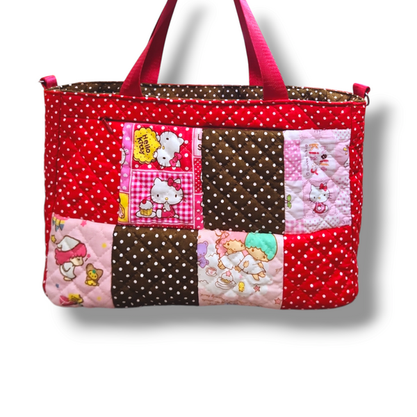 REVERSIBLE Bag for CNY | CNY Bag to put Red Packet Organizers | Reversible Bag Patchwork HK Design R002