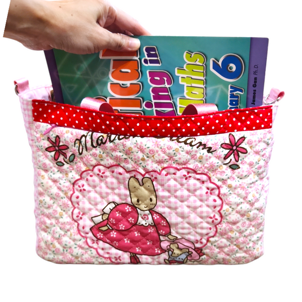 REVERSIBLE Bag for CNY | CNY Bag to put Red Packet Organizers | Reversible Bag Bunny Design R003