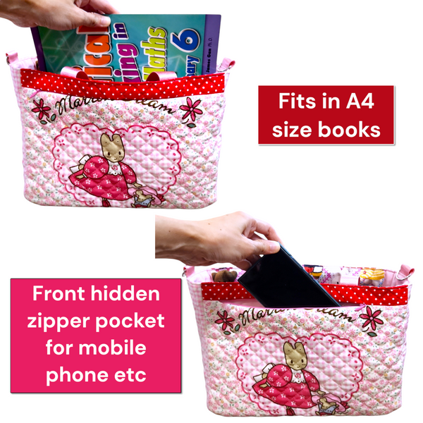 REVERSIBLE Bag for CNY | CNY Bag to put Red Packet Organizers | Reversible Bag Bunny Design R003