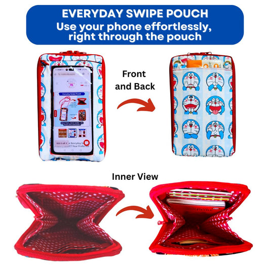 Everyday Swipe Travel Pouch | Smartphone Sling 1B03 (Doraemon)