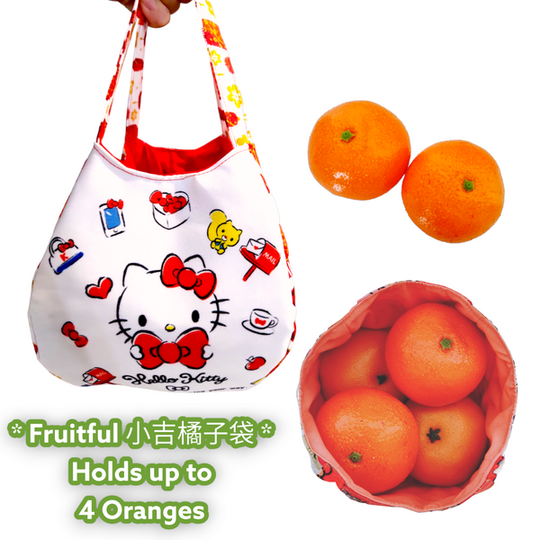 Mandarin Orange Carrier | Orange Bag up to 8 Oranges | Chinese New Year Carrier | Orange Carrier HK Design 31B33