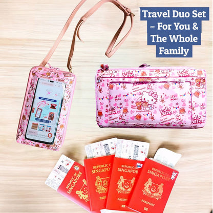 Everyday Swipe Travel Pouch | Smartphone Sling 1B04 (Pink HK)