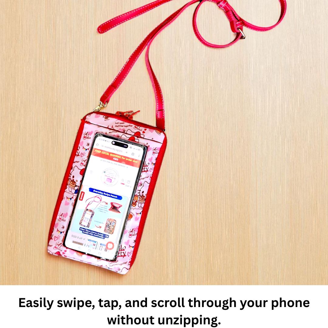 Everyday Swipe Travel Pouch | Smartphone Sling 1B05 (White HK)
