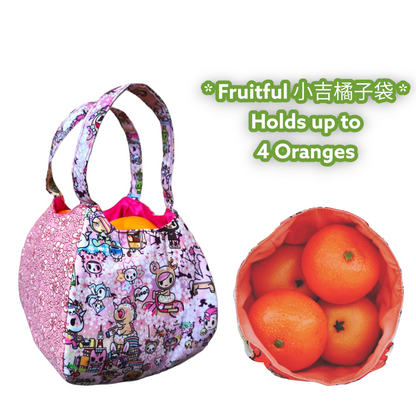 Mandarin Orange Carrier | Orange Bag up to 8 Oranges | Chinese New Year Carrier | Orange Carrier TKDK Design 31B35