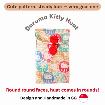 Handmade Fabric Angbao Cash Pouch (Fits Big Notes) | Reusable AngBao | CNY 2026 Angbao