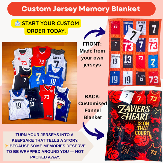 Custom Memory Blanket (Jersey Edition)