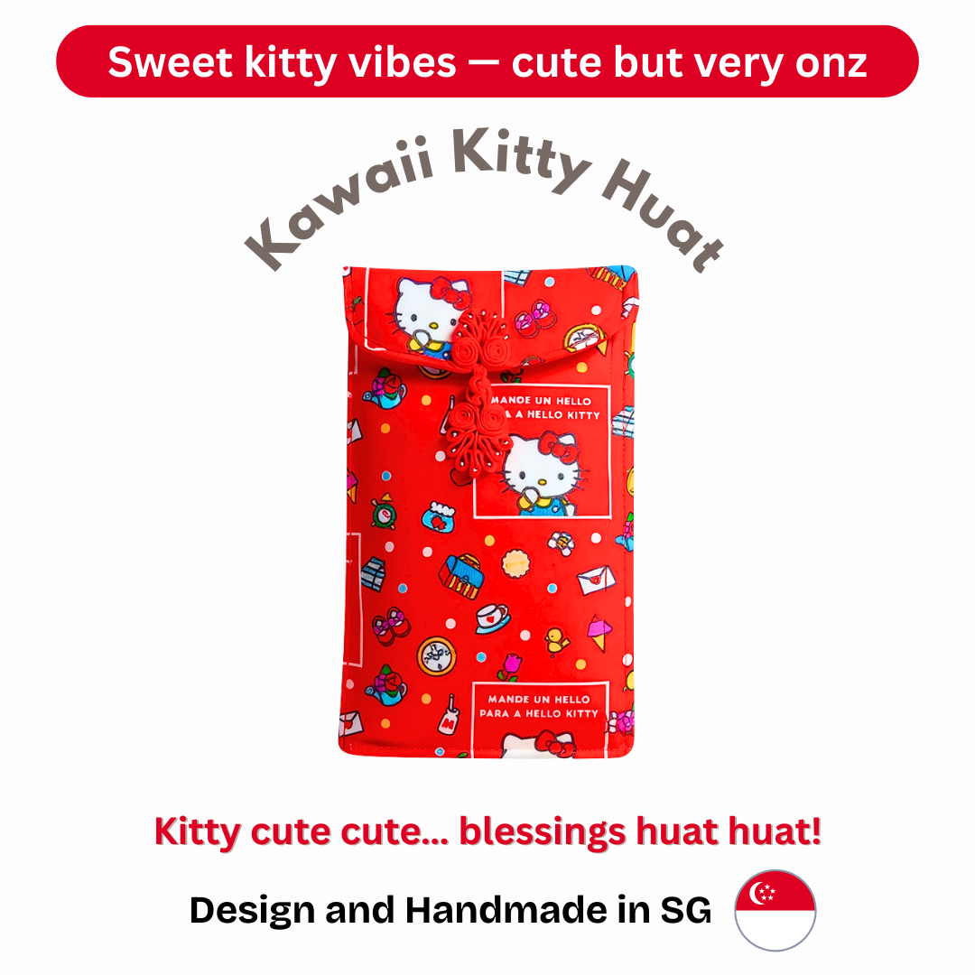 Handmade Fabric Angbao Cash Pouch (Fits Big Notes) | Reusable AngBao | CNY 2026 Angbao