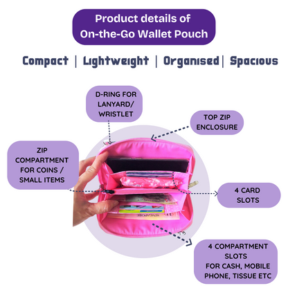 Handy Sling Wallet | Long Wallet | Sling Wallet | Functional Wallet | Handy Long Wallet Design 1B08