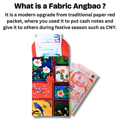 Handmade Fabric Angbao Cash Pouch (Fits Big Notes) | Reusable AngBao | CNY 2026 Angbao