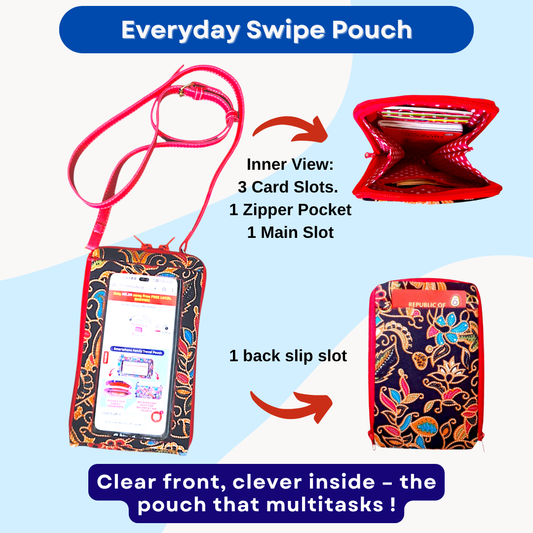 PREORDER for Eevryday Swipe Pouch | SELECT Your Preferred Fabric