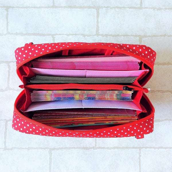 SPACIOUS Hong Bao Organizer | Ang Pao Wallet | Spacious Organizer 100 Red Packets | Spacious Blue Batik Design 33B69A