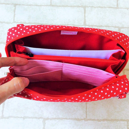 SPACIOUS Hong Bao Organizer | Ang Pao Wallet | Spacious Organizer 100 Red Packets | Spacious Fortune Cat Design 31B01