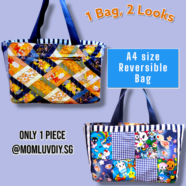 REVERSIBLE Bag for CNY | CNY Bag to put Red Packet Organizers | Reversible Bag TDKK Design R004