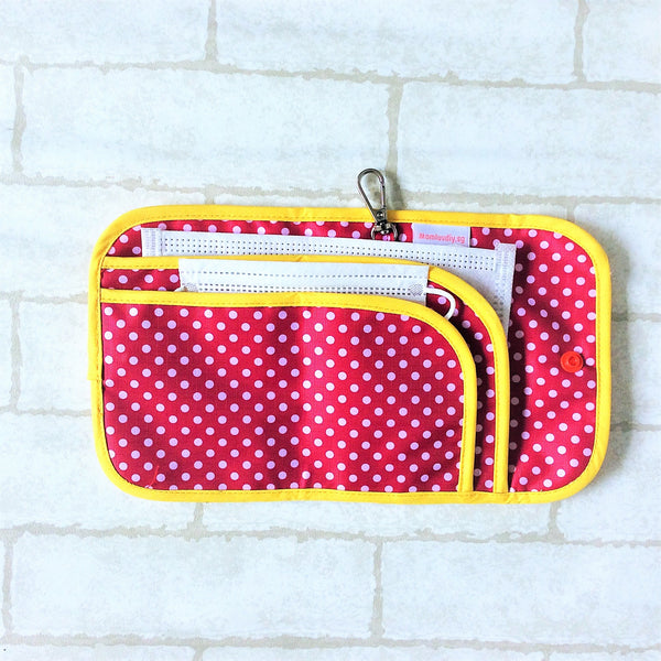 READY STOCK: SURGICAL MASK POUCH | 2 in 1 Surgical Mask Wallet cum Tissue Pouch | Design 2B16