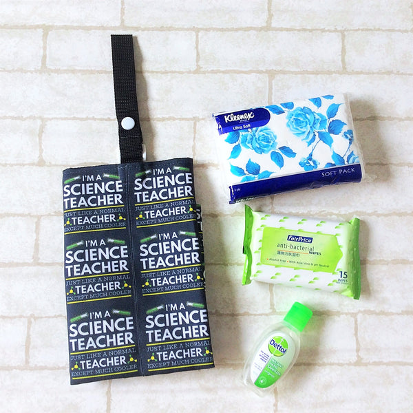 Teacher's Day Gift | I'm a Science Teacher 3 in 1 Tissue Pouch | Travel Tissue Wet Tissue Sanitiser