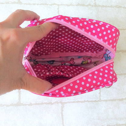 ROOMY WET AND DRY Pocket Tissue cum Cosmetic Pouch | WET AND DRY Pocket Tissue Pouch | Cosmetic Pocket Wet and Dry HK Design 8B09