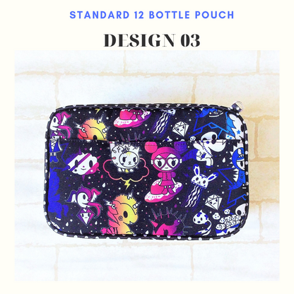 Essential Oil Bottle Travel Pouch | 8 Bottle Essential Oil Pouch | 12 Bottle Essential Oil Pouch | TKDK Design 06