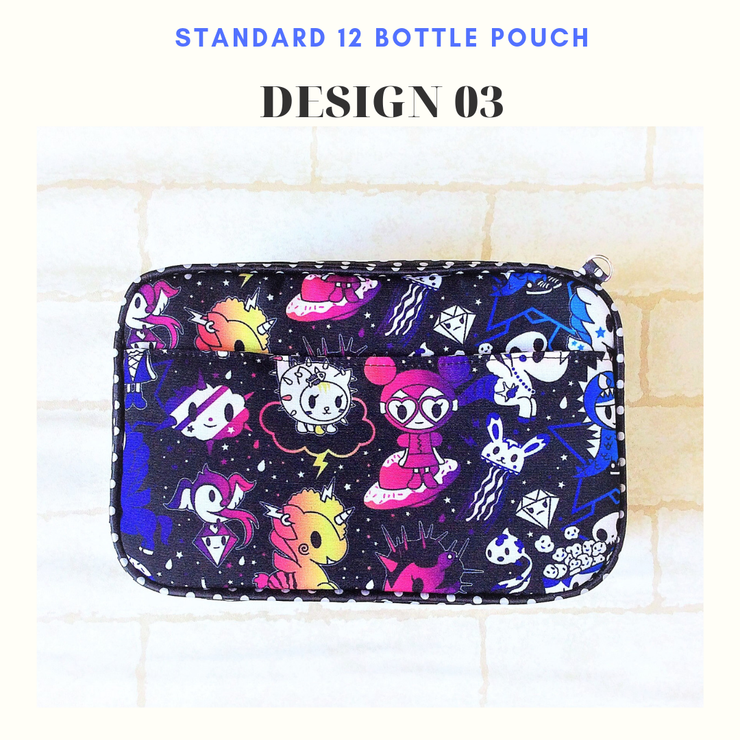 Essential Oil Bottle Travel Pouch | 8 Bottle Essential Oil Pouch | 12 Bottle Essential Oil Pouch | TKDK Design 05